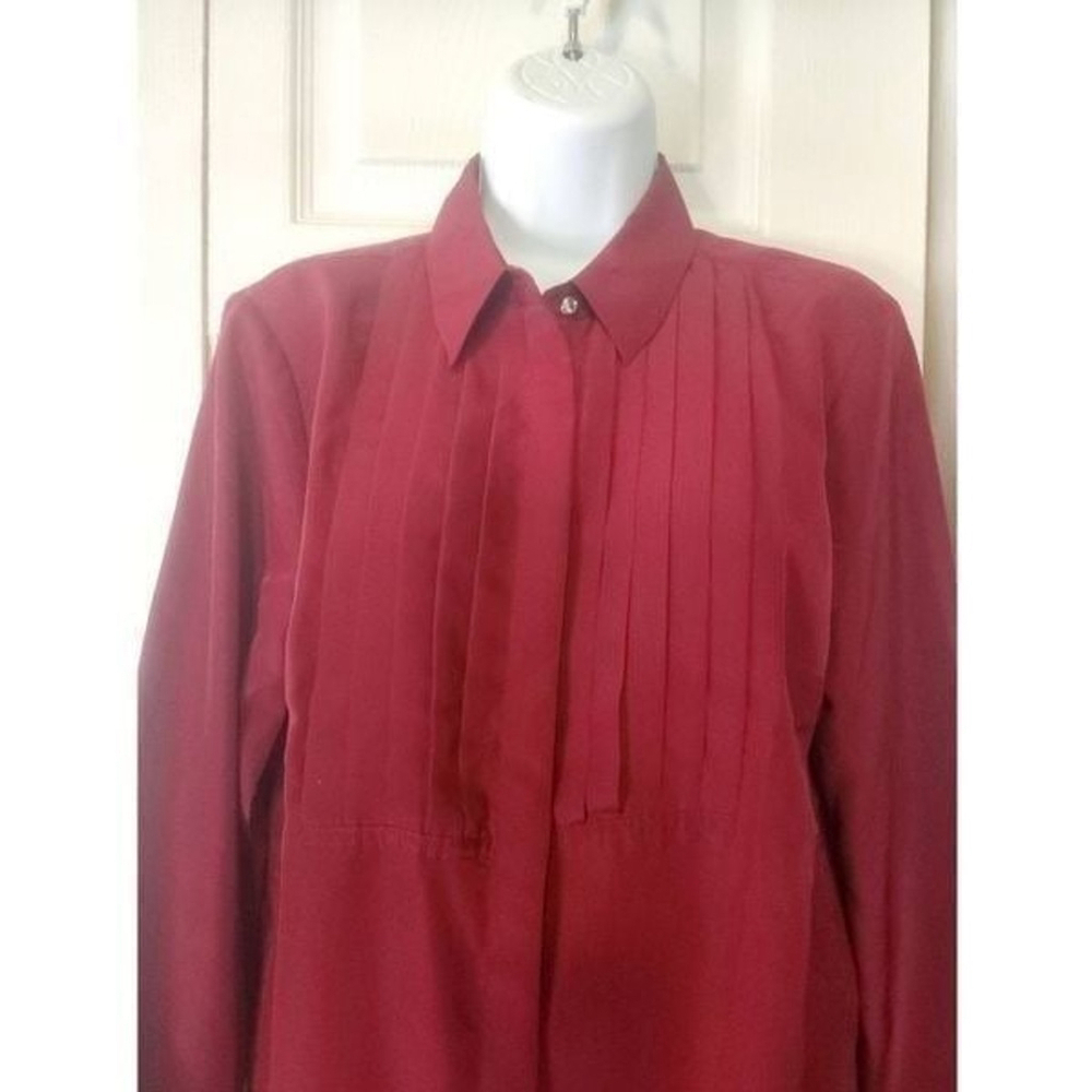 Talbots Maroon Blouse